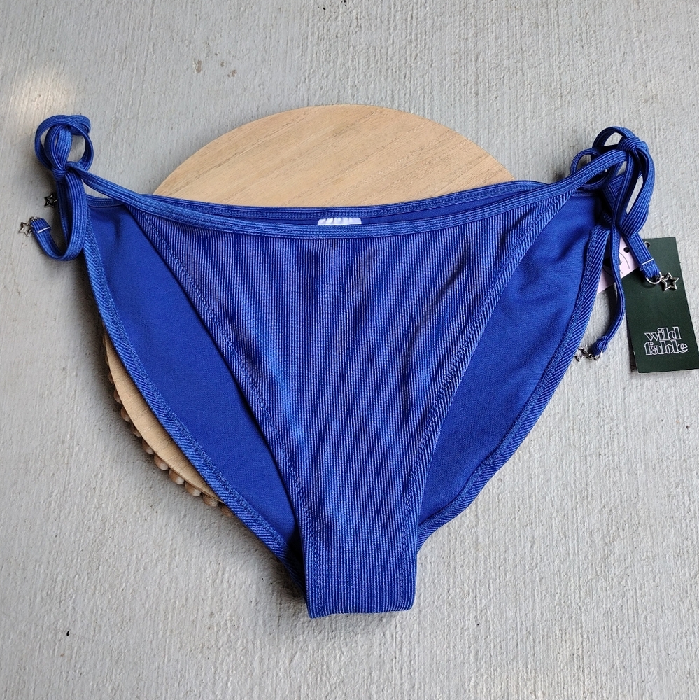 Wild Fable Blue Bikini Bottoms L (12-14)
